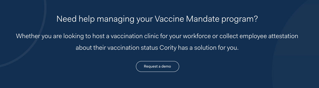 Request a vaccination management demo